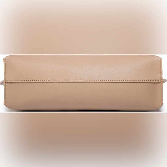 SAND SOFT FAUX LEATHER TOTE SHOULDER BAG - Picture 5 of 6